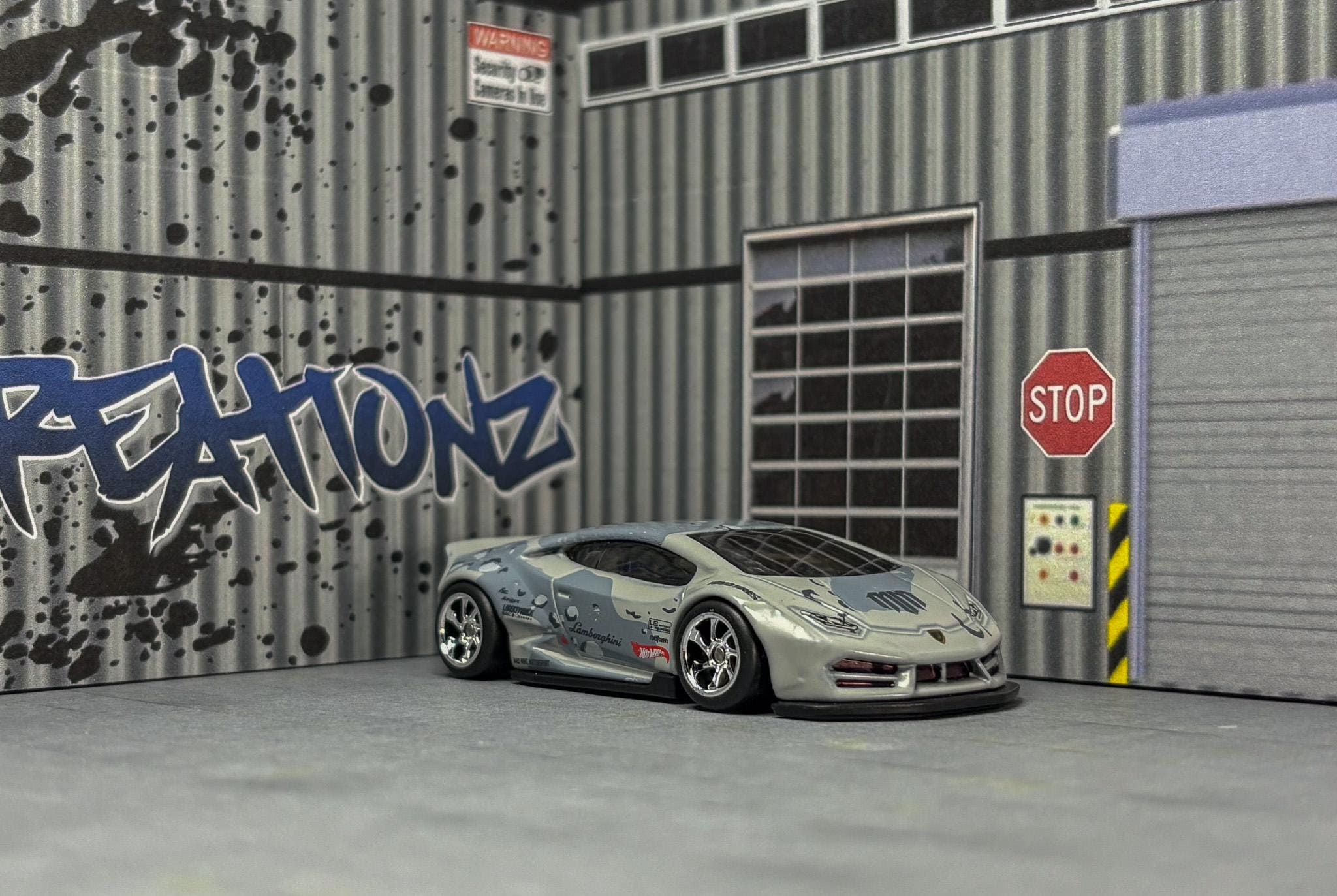 Custom Hot Wheels LB-Works Lamborghini Huracan Coupe: Mad Max Style Diecast