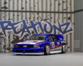 Custom Hot Wheels Audi &#39;90 Quattro - Mattel - Diecast - Audi - Race Car