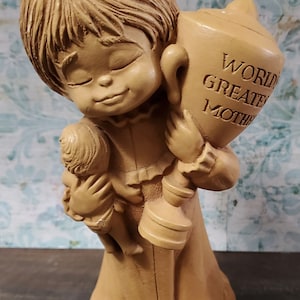 Vintage 1970s FANNYKINS Bill Mack Figurine World's Greatest MOM Mothers Day