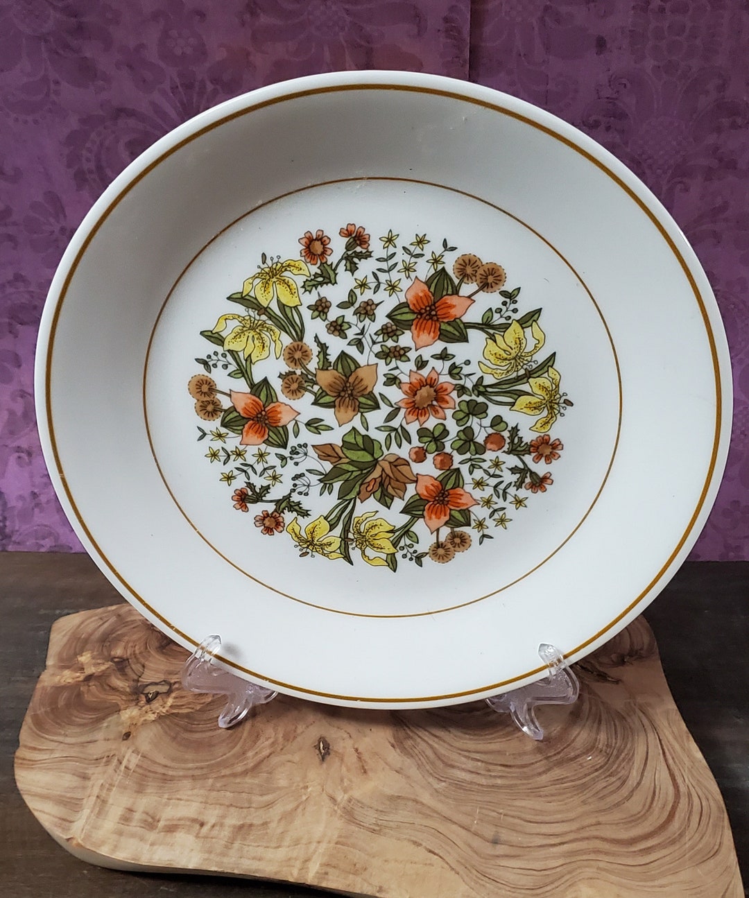 Vintage Corelle INDIAN SUMMER Salad Plates Set of 3 Etsy