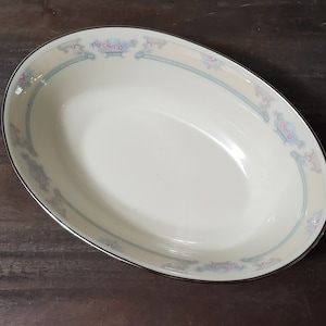 Vintage Lenox Fairfield 9&quot; Oval Open Vegetable Serving Bowl Vintage 80s
