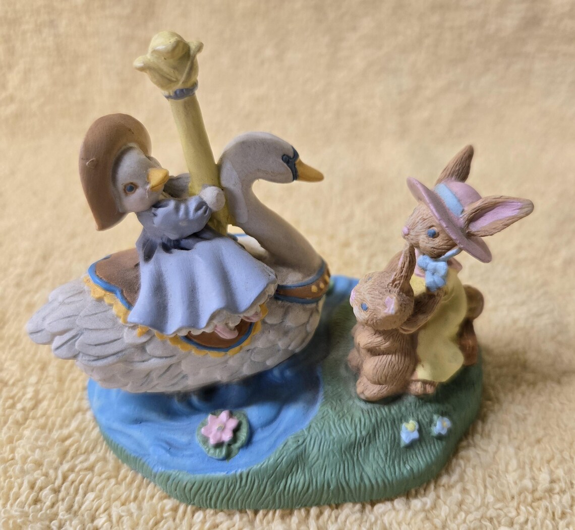 Vintage Avon Carousel Wonderland Mini Figurine Waiting for Our Turn ...