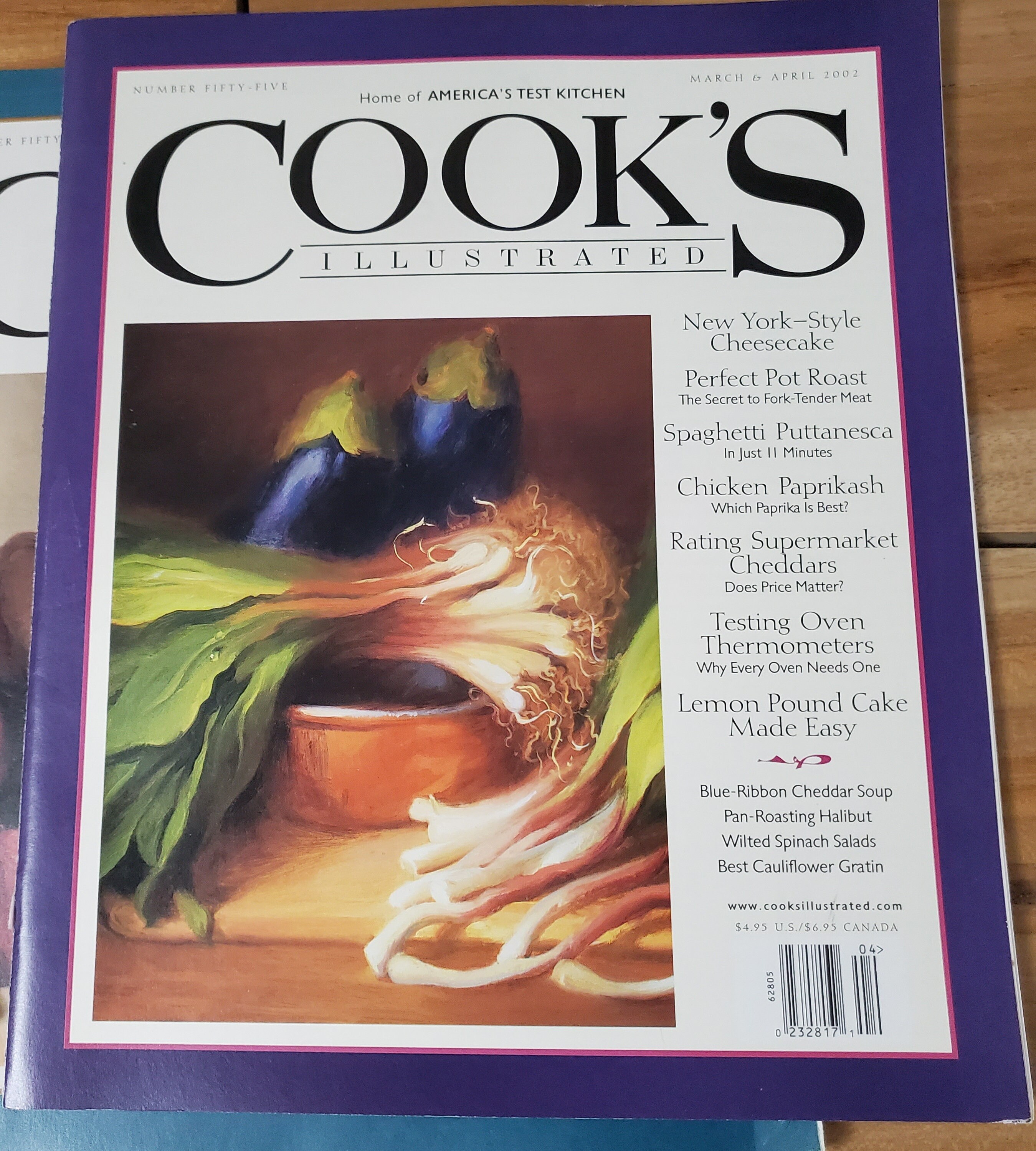 Lot of 6 Cook's Illustrated Magazines 2002 Cooking Variety All Months ...