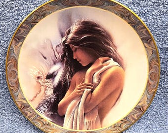 Morning Star Native Beauty Lee Bogle #5 Native American Indian Collectors Plate