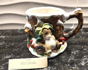 Vintage 2000 Charming Tails Holly Day Dreams Mug 93/509 Original Box UNused