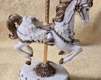 Heritage House Carousel Horse Melodies Fair Collection My Favorite Things Bronze Vintage