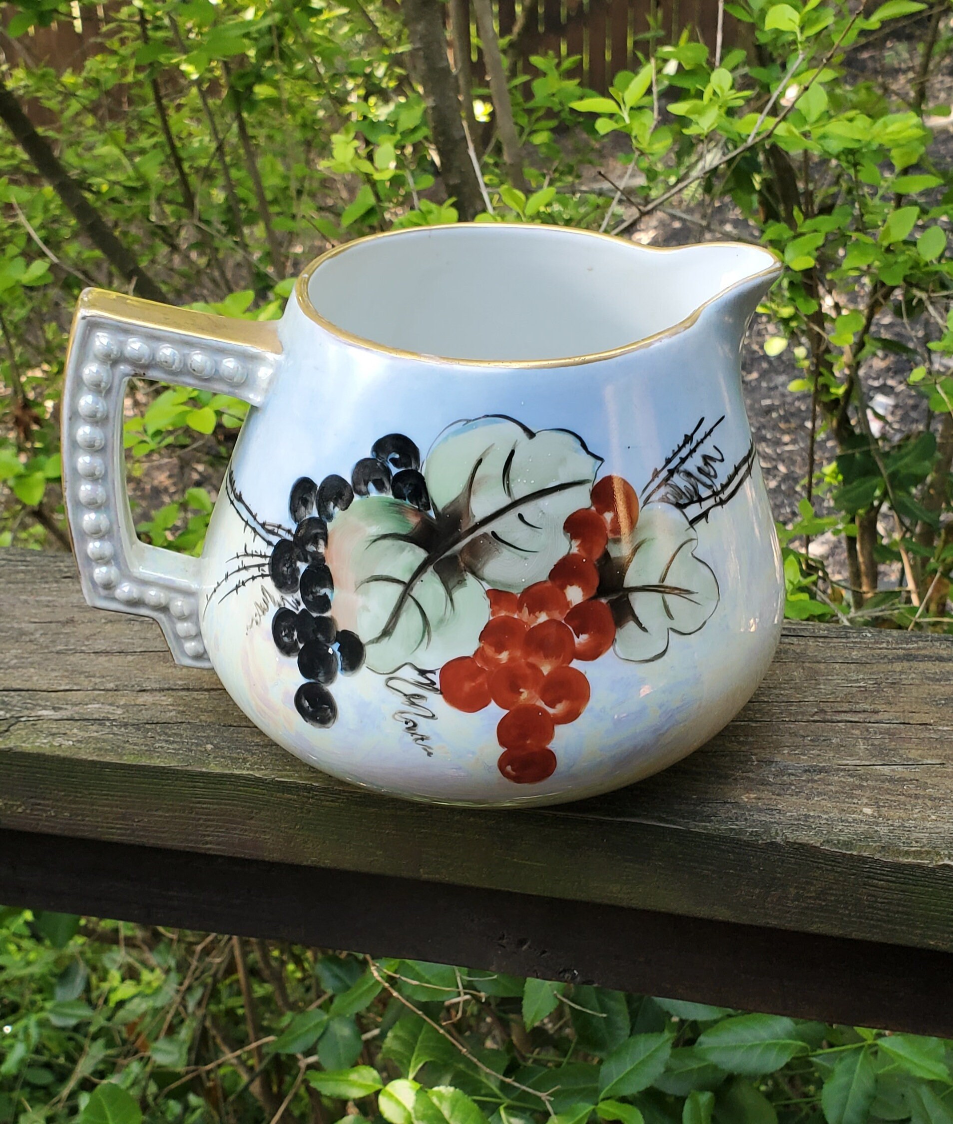 Vintage Handpainted Felda China Germany Luster BEAUTIFUL WHY Doesn