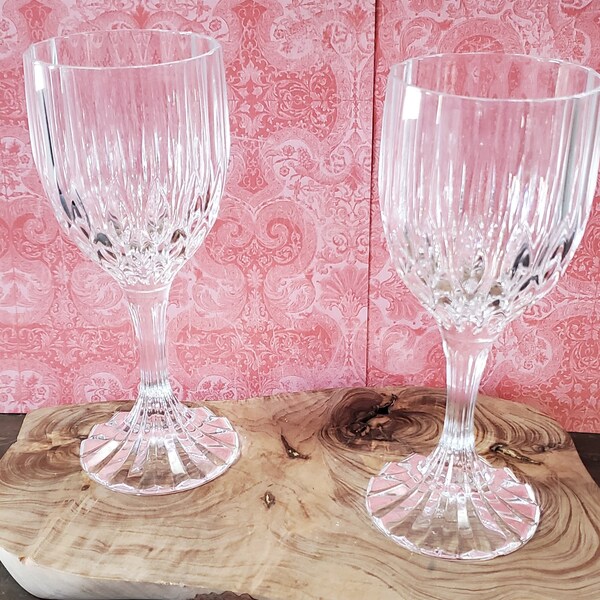 Vintage Bretagne by Cristal D'Arques-Durand Wine Glass Set of 2 Glasses