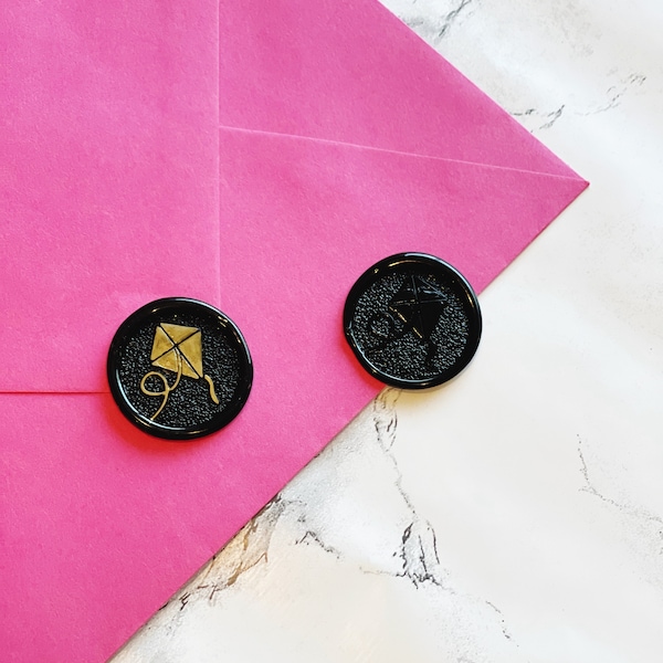 Kite Wax Seal Stamp Sticker/ Wedding Save the Date / Party Birthday Invitation / Bespoke Sorority Rush