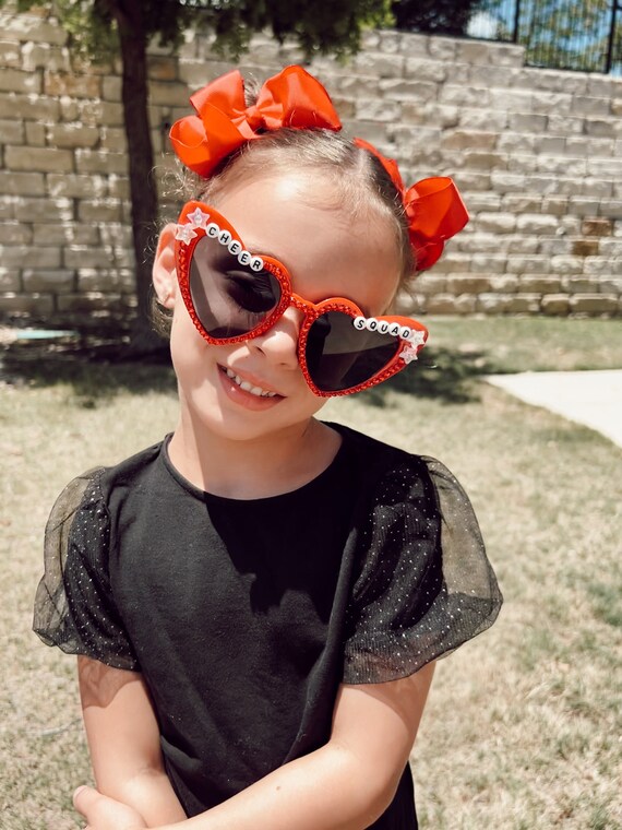 Sunnies Say DG They Are Red With Pink Rhinestones Premium Rhinestone Sunglasses #GLY - Multiple Colors (PC  main image 4