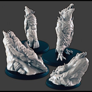 Pingüino terrible - Miniatura DND - EC3D Marea Invernal, Miniatura invernal / Animal / Naturaleza / 5E 2E / Hielo / Grande / Nieve / Ártico / Buscador de caminos / Ave