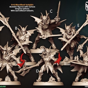 Bloodhunt Knights - Artisan Guild | Elf | Drow | Paladin | Fighter | Male | Female | Fantasy | Vampire | Frostgrave | DnD | Pathfinder
