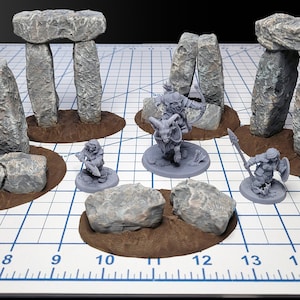 The Standing Stones - Bemaltes Tabletop-Gelände | DnD, Pathfinder, Dungeons und Dragons Kompatibel!