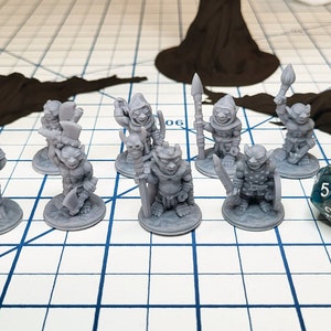 Kobold - Stammes- D&D-Mini-Pack | Fat Dragon Spiele | Tiermenschen | Ork | Unis | Höhle | ttrpg | Kobold | Set | 5e | wegfinder 2e | 28mm
