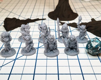 Goblin Tribe - DnD mini pack | Fat Dragon Games | Beastmen | Orc | Plains | Cave | ttrpg | goblinoid | set | 5e | pathfinder 2e | 28mm