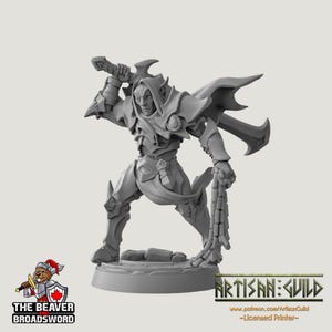 Ashen Alfar Inquisitor B - Dungeons and Dragons | Male | Fighter | Paldin Cleric | Elf Drow 5e Fantasy  Pathfinder 2e 5e Tabletop Mini DnD