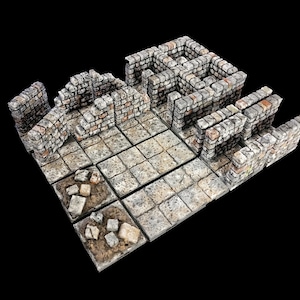 Magnetic Dungeon Tiles Expansion Set 2 | Custom Hand Painted | Fat Dragon Games | Tabletop Terrain | Dungeons And Dragons, D&D, Pathfinder