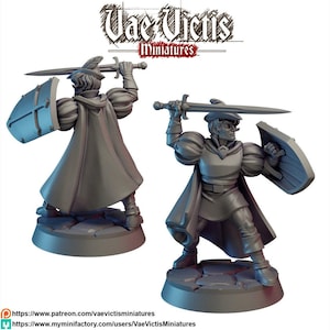 Prince dnd mini - Vae Victis | DnD | Commoner | Villager| Townsfolk | Pathfinder | TTRPG | Male | Noble | Fighter | Royal | 28mm 32mm