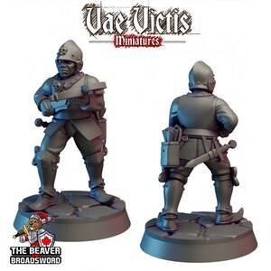 City Watch Guardsman 5 dnd mini - Vae Victis | Fighter | Paladin | Human  | Male | Guard | Knight | Pathfinder, TTRPG, Wargaming, Frostgrave