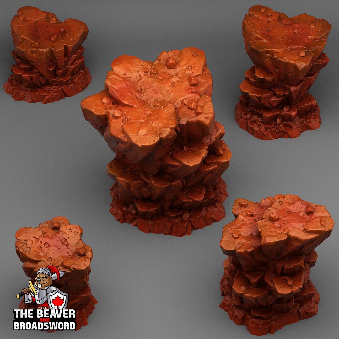 Mini Rocks Scatter Image Wild Desert Rocks 5pc Miniature Scatter Set | Premium Resin Mini ...