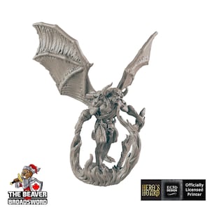 Miniatura in resina premium Balor / DnD, durevole e resistente per il tuo TTRPG e wargame! 32 mm, 28 mm, demone, demone, boss epico, diorama, diavolo