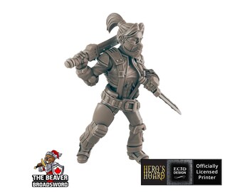 Bladesinger Sci-fi Mini - EC3D | Legion | Cyberpunk | Starfinder | Scifi | Futuristic | Cybernetic | Female |  28mm | 32mm Infinity