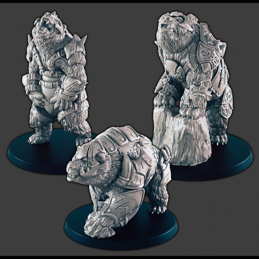 d*3様 world of miniature bears GUILOY　オート Giant Bear Miniature - Artisan Guild | Werebear Beast Form