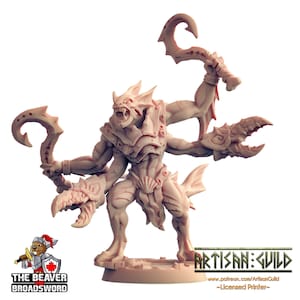 Sahuagin warrior C dnd mini - Artisan Guild | Fish | Fighter | Kuo-toa | Underwater | Pathfinder | Locathah | TTRPG, Wargaming, Monster
