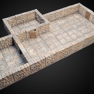 MAGNETIC Dungeon Tiles Core Set - Dungeon Theme | Painted Tabletop Terrain | Dungeons And Dragons, D&D, Pathfinder, Dragonlock, DnD, Wargame