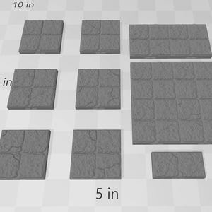 Carreaux de sol de style donjon - D&D 5E, Pathfinder 2E - Carreaux de donjon, DragonLock Fat Dragon Games, Terrain | Échelle 1"/28 mm | Accessoires