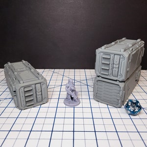 Shipping Container - Sci-fi Scenery - by EC3D, Infinity, Legion, Scifi, Cyberpunk, Starfinder, spaceport, space station, futuristic terrain