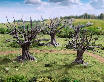 Oak Trees - King and Country, DnD, Pathfinder, 15mm, 28mm, 32mm, wargaming terrain, scenery D&D, medieval village, nature, forest, town