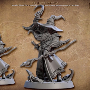 Cornelius Greathat - Artisan Guild | Human | Wizard | Sorcerer | Warlock | Hat | Caster | Fantasy | Magic | Male | DnD | Pathfinder