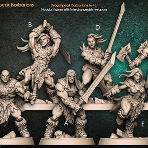 Barbari di Dragonpeak - Gilda degli artigiani / Barbaro / Combattente / Maschio / Femmina / Fantasy / Mischia / Frostgrave / DnD / Pathfinder
