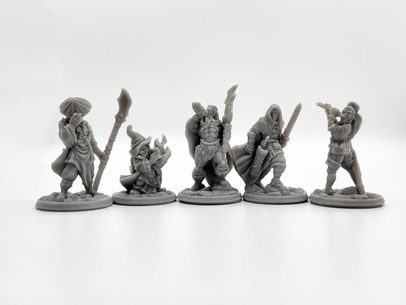 Dnd Miniature Party Set 5 - 28mm Adventuring Group - Paladin | Monk ...
