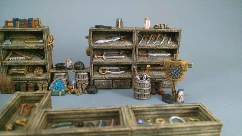 General Store Scatter - Heroes Hoard | DnD | Tabletop Terrain | Medieval | Scenery | 32mm | Pathfinder | TTRPG | Wargaming image 5