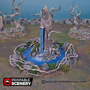 Feywood Shrine - Shadowfey Wilds, DnD 5E, Pathfinder 2E 15mm, 28mm, 32mm, wargaming terrain, scatter scenery, D&D bolt action,