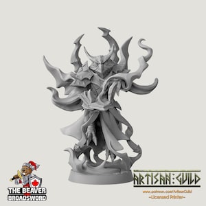 Owlkin Aarakocra Mago Stregone Druido premium DnD mini - Miniatura da tavolo stampata in resina di alta qualità da 28 mm e 32 mm, resistente, durevole, statuetta