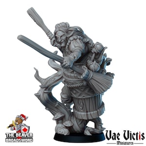 Baba Yaga witch mini - Vae Victis | DnD | Evil | Hag | Sorceress | Curse | Swamp | Bundle | Gothic | Merchant | Wargaming | Pathfinder