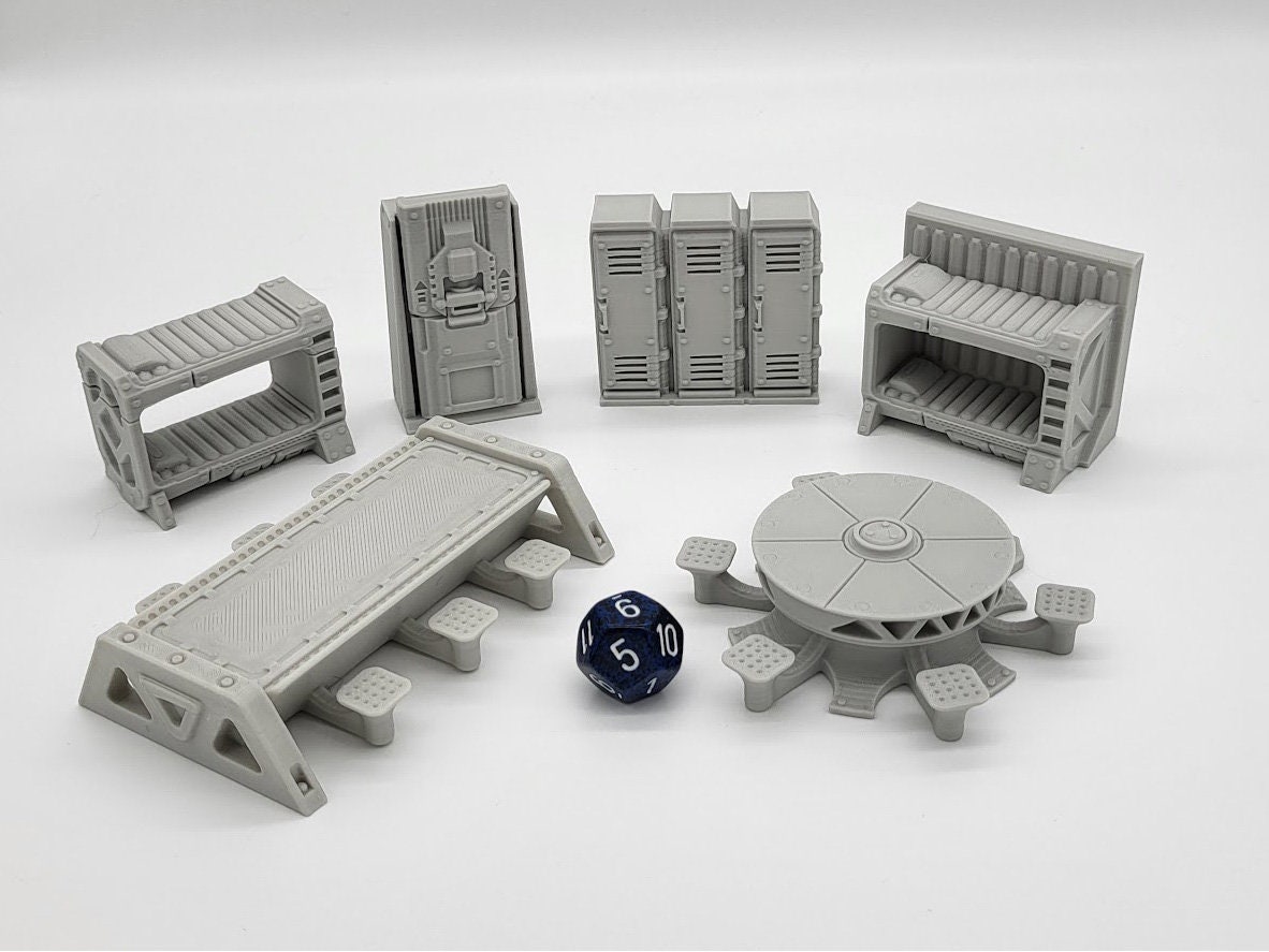 Sci-fi Scenery Beds, Tables, Lockers EC3D Design, Infinity, Legion, Scifi, Cyberpunk, Starfinder, Ttrpg Terrain, Traveller, Furniture - Etsy Sci-fi Scenery Beds, Tables, Lockers EC3D Design, Infinity, Legion, Scifi, Cyberpunk, Starfinder, Ttrpg Terrain, Traveller, Furniture - Etsy