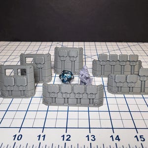 Quick Deploy Barricades - Sci-fi Scenery - by EC3D, Infinity, Legion, Scifi, Cyberpunk, Starfinder, cover, wargaming, futuristic terrain