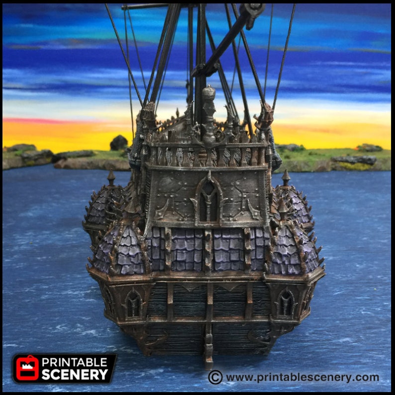 The Black Ship the Lost Ships Dnd 5E Pathfinder 2E 15mm Etsy