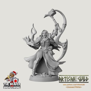 Tayla The Hammer DnD mini - Dungeons and Dragons | Female | Fighter | Paldin Cleric | Elf Drow DnD 5e Fantasy  Pathfinder 2e 5e Tabletop