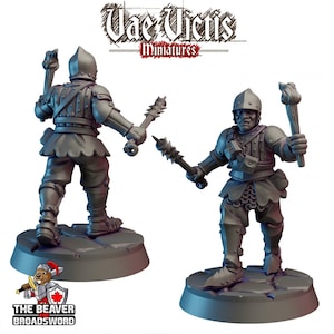 City Watch Guardsman 3 dnd mini - Vae Victis | Fighter | Paladin | Human  | Male | Guard | Knight | Pathfinder, TTRPG, Wargaming, Frostgrave