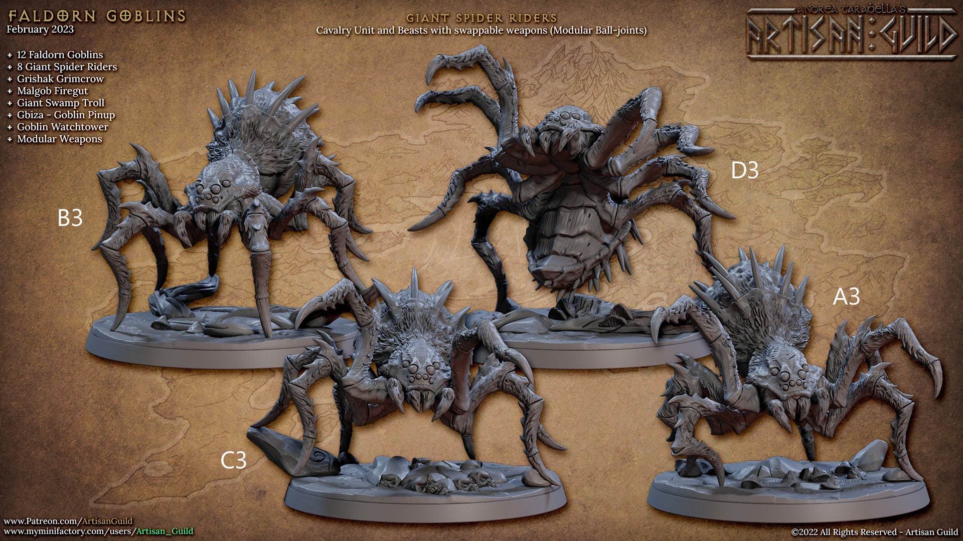 Spider Rider Dnd Giant Spider Riders - Artisan Guild Faldorn Goblins | Monster | Fantasy ...