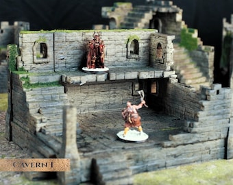 Ruins Terrain 2 - Las Ruinas de Ashborne - ¡Terreno de ruinas de mesa para tu configuración de DnD/Pathfinder/TTRPG y Wargaming!