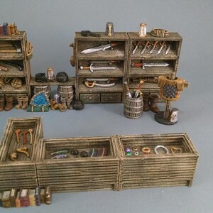 General Store Scatter - Heroes Hoard | DnD | Tabletop Terrain | Medieval | Scenery | 32mm | Pathfinder | TTRPG | Wargaming image 2