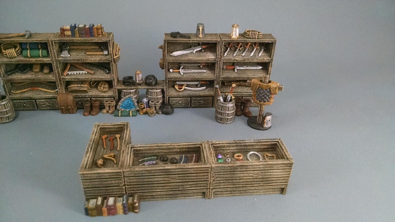 General Store Scatter - Heroes Hoard | DnD | Tabletop Terrain | Medieval | Scenery | 32mm | Pathfinder | TTRPG | Wargaming image 2