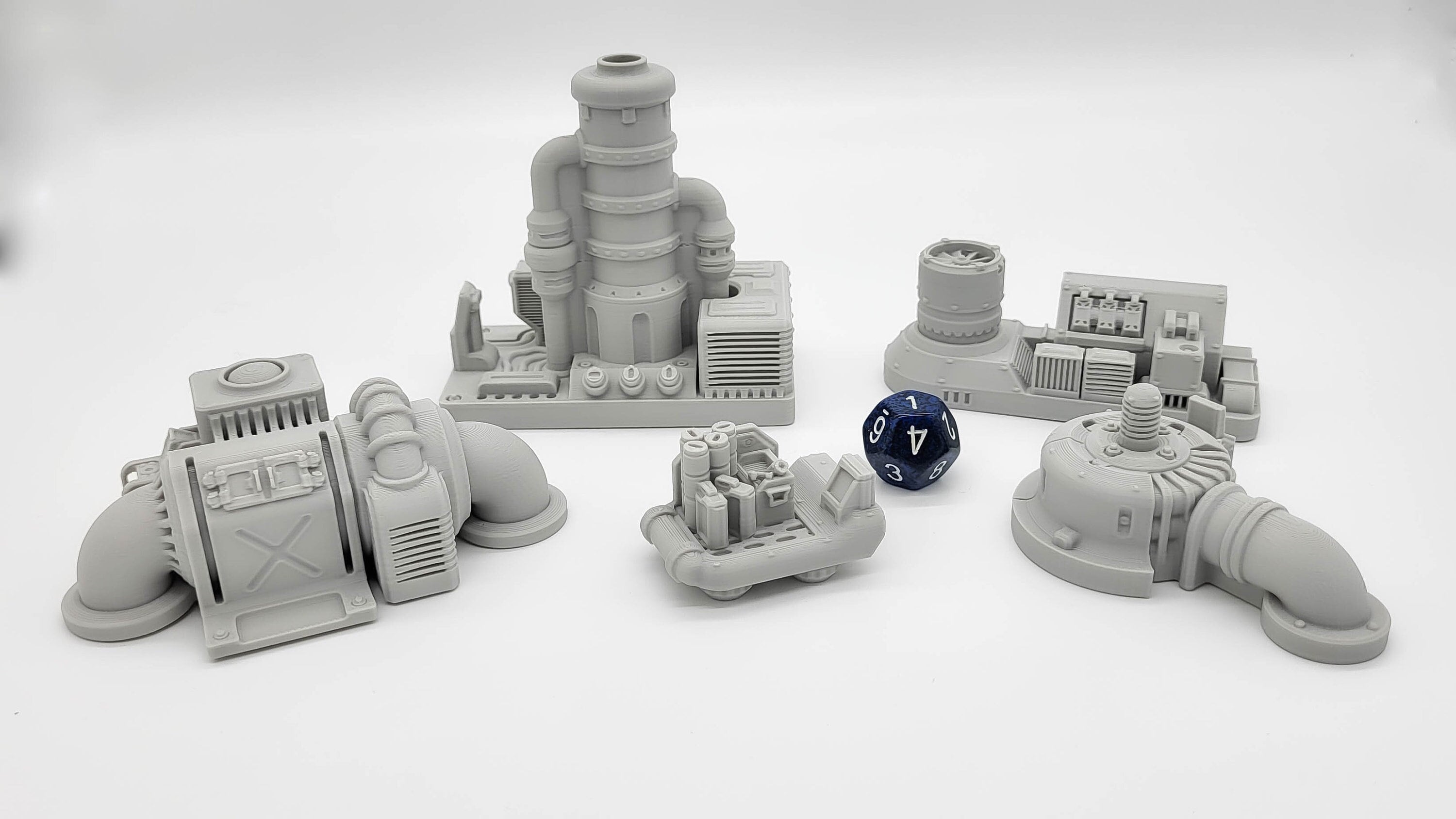 Sci-fi Scenery - Engine Room - EC3D Design, Infinity, Legion, Scifi, Cyberpunk, Starfinder, ttrpg terrain, traveller, starship, spaceship