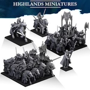 Join the Pilgrimage! Gallia mini set - 28/32mm Scale Premium Resin Models for Wargaming and RPG, DnD, Human, Durable High Quality Miniatures